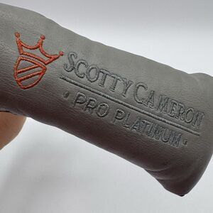 Scotty Cameron Pro Platinum Head Cover Gray Red OEM Titleist Golf